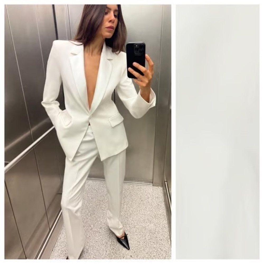 Zara White Women's Pantsuit